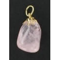 Pendentif en quartz rose