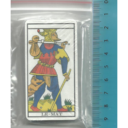 tarot de poche avec les lames majeures - 8 x 4 cm
